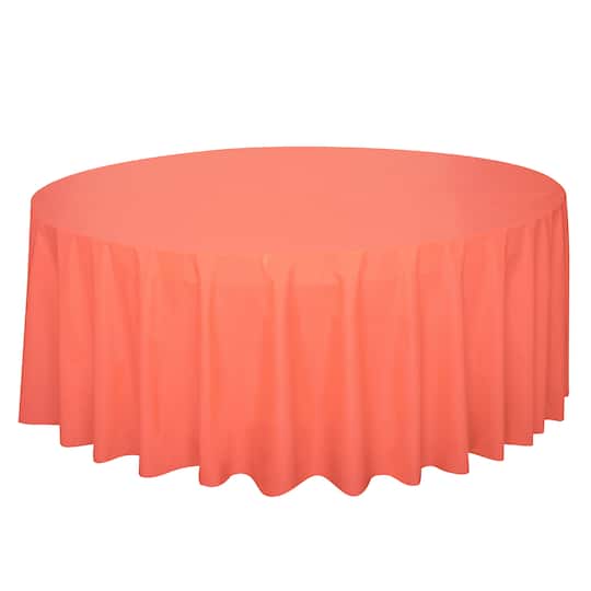 Round C Plastic Tablecloth, Round Plastic Table Clothes
